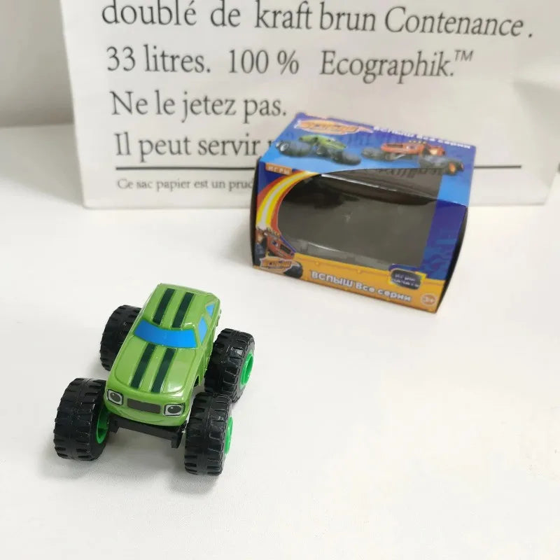 Flame Racing Monster Truck Toy Car – Friction-Powered Die-Cast Vehicle