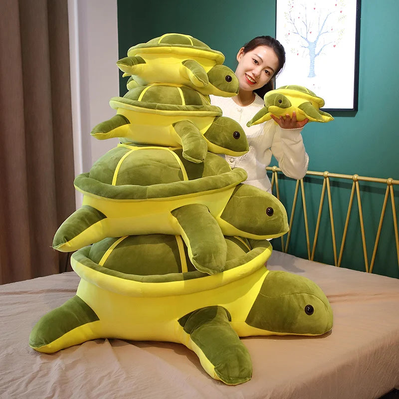 Kawaii Tortoise Plush Toy – Soft Cute Sea Turtle Stuffed Pillow