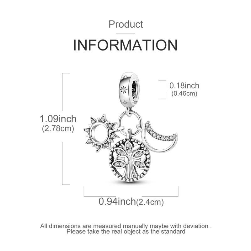 925 Sterling Silver Heart Charm for Bracelets & Necklaces
