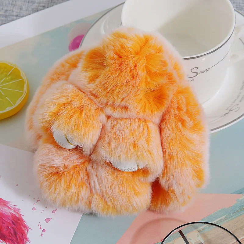 Plush Bunny Keychain Charm