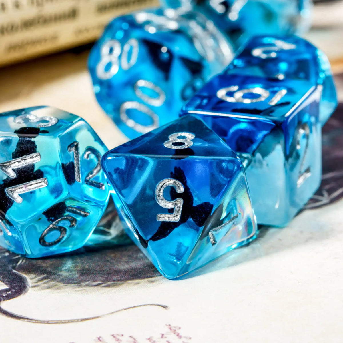 Cute Animal Resin Polyhedral Dice Set