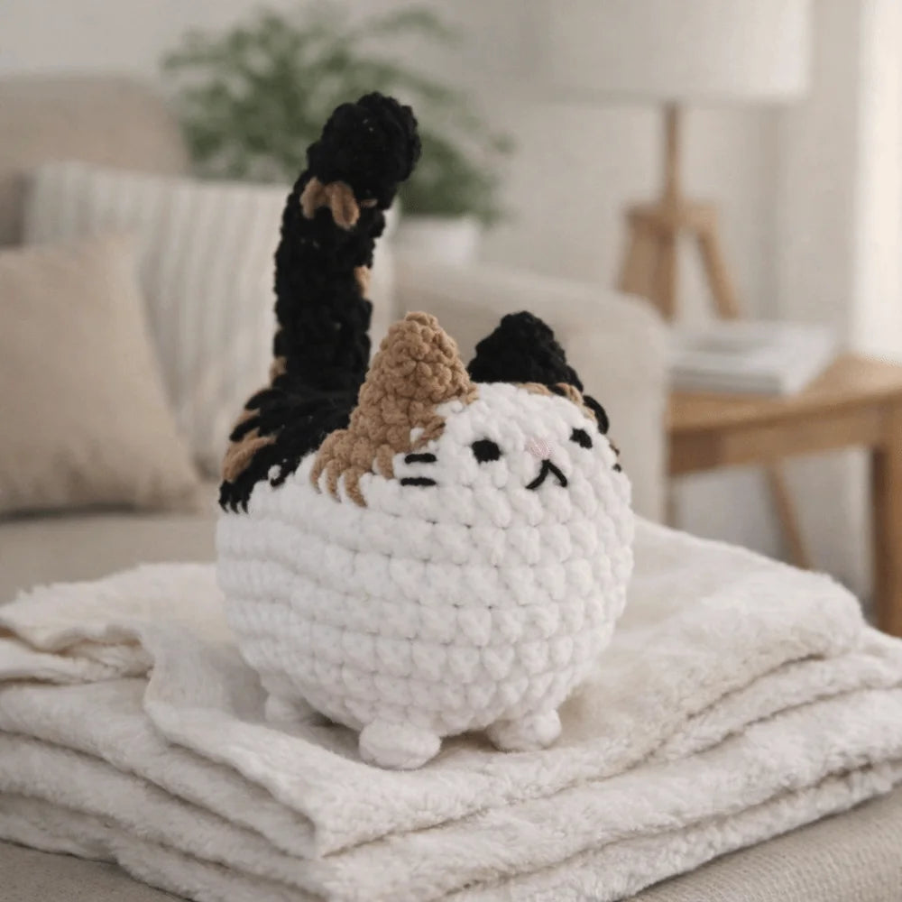 DIY Crochet Cat Kit for Beginners – Complete Craft Set