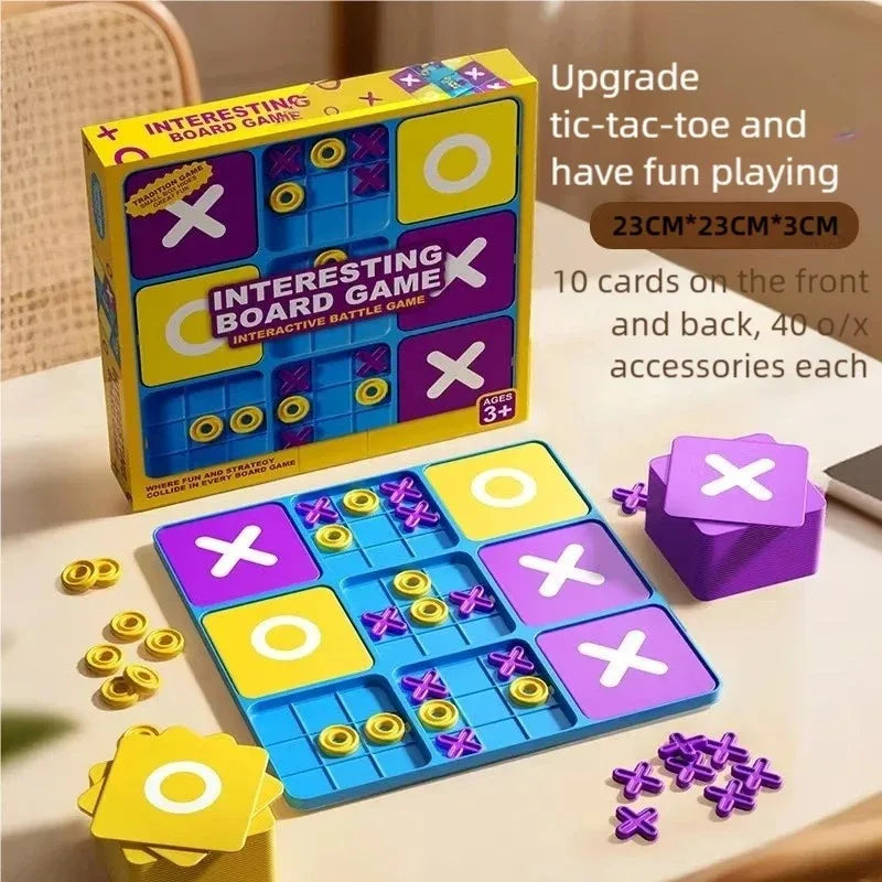 Tic-Tac-Toe Board Game for Kids - Logic & Strategy Learning Toy