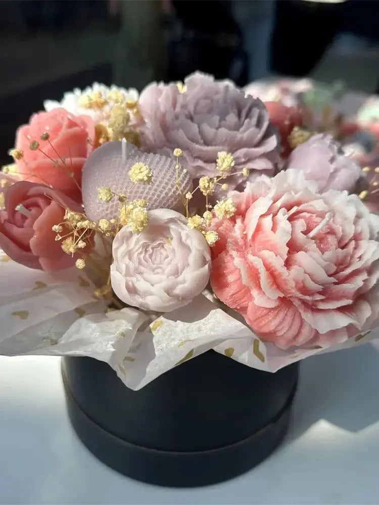 3D Peony Flower Silicone Mold for Candle, Resin & Soap Making