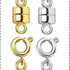 Gold and silver magnetic jewelry clasps for necklaces and bracelets