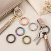 10-Piece Metal Spring Snap Hook O-Ring Set for Bags & DIY Crafts