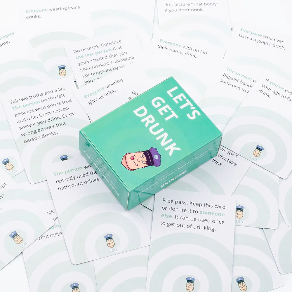 Let's Get Drunk Party Drinking Card Game