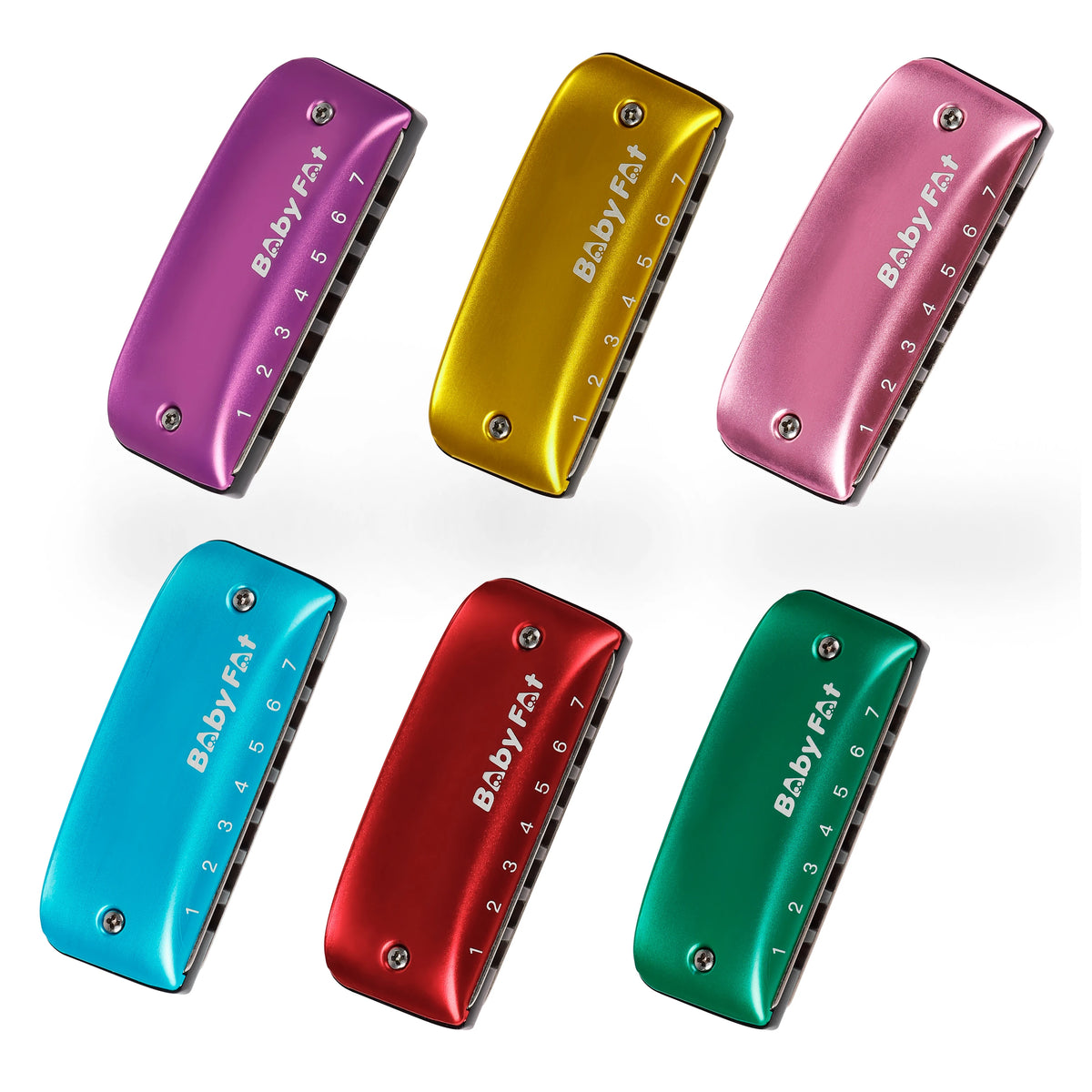 7-Hole Blues Harmonica with Neck Strap