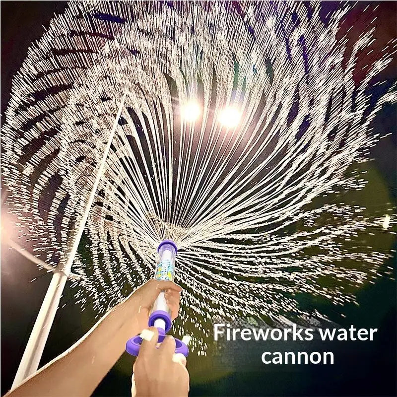 Firework Water Blaster Toy with Pull-Back Spray Action