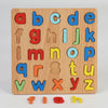 Wooden Alphabet & Number Shape Matching Puzzle Board