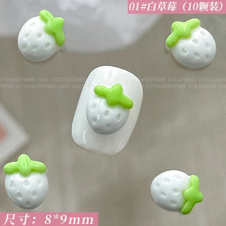 Fruit & Floral Resin Nail Art Decorations