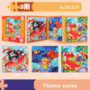 A set of magnetic puzzles featuring vehicle, ocean, and dinosaur themes in various sizes.