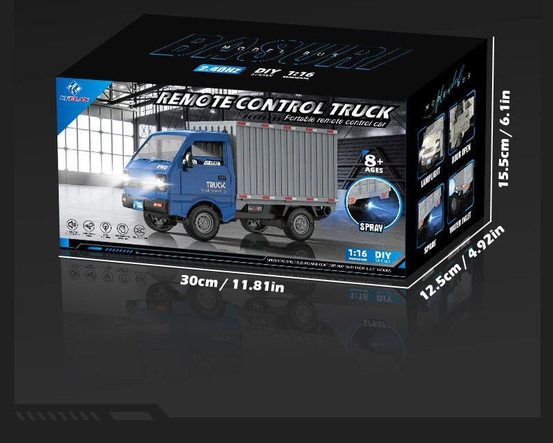 Remote Control Stunt Truck with LED Lights and Spray Effect