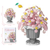 Building Block Flower Pot Set – Roses, Sunflowers & Carnations