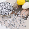 Acrylic Alphabet Beads for Jewelry Making - Mixed Letter Cubes