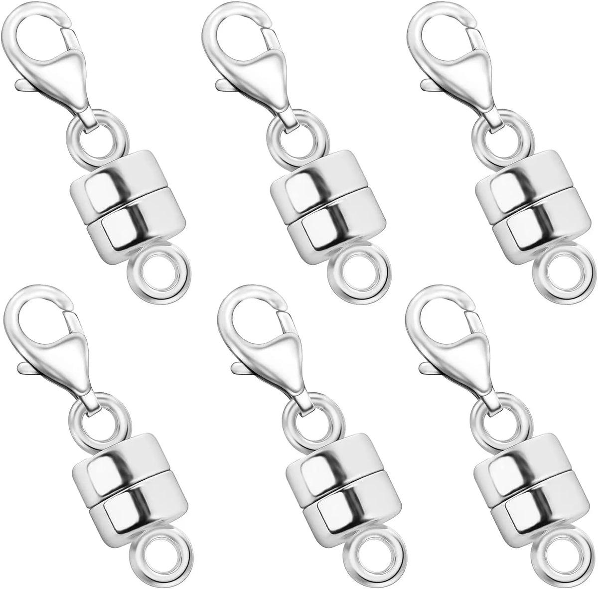 Magnetic Necklace Clasp Converter with Lobster Claw – 14K Gold & Silver Plated