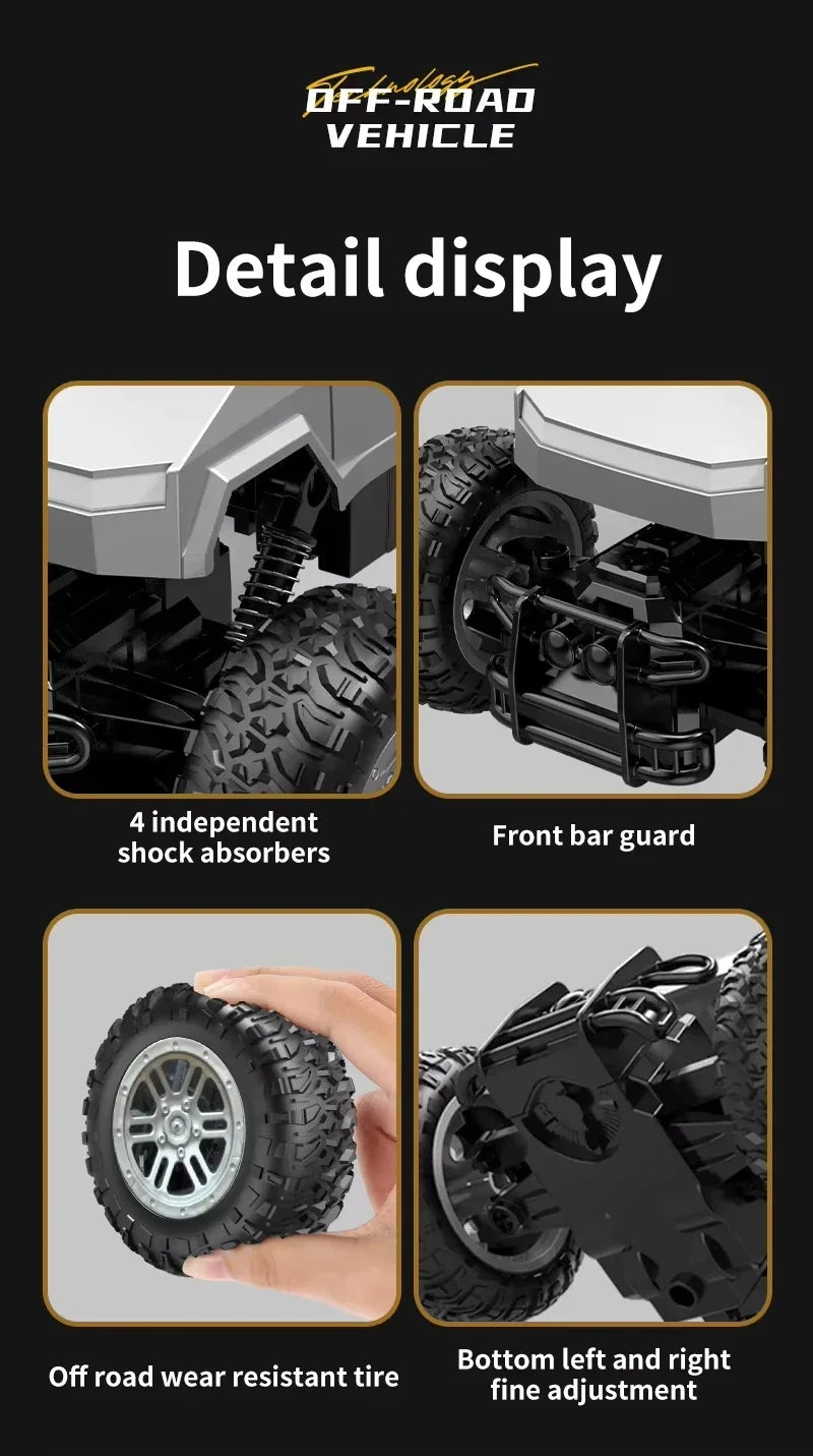 Amphibious 4WD RC Monster Truck – Waterproof Off-Road Remote Control Car