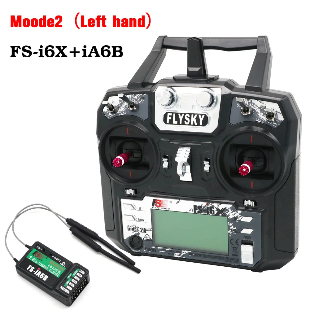 FlySky FS-i6X 10-Channel 2.4GHz RC Transmitter with Receiver