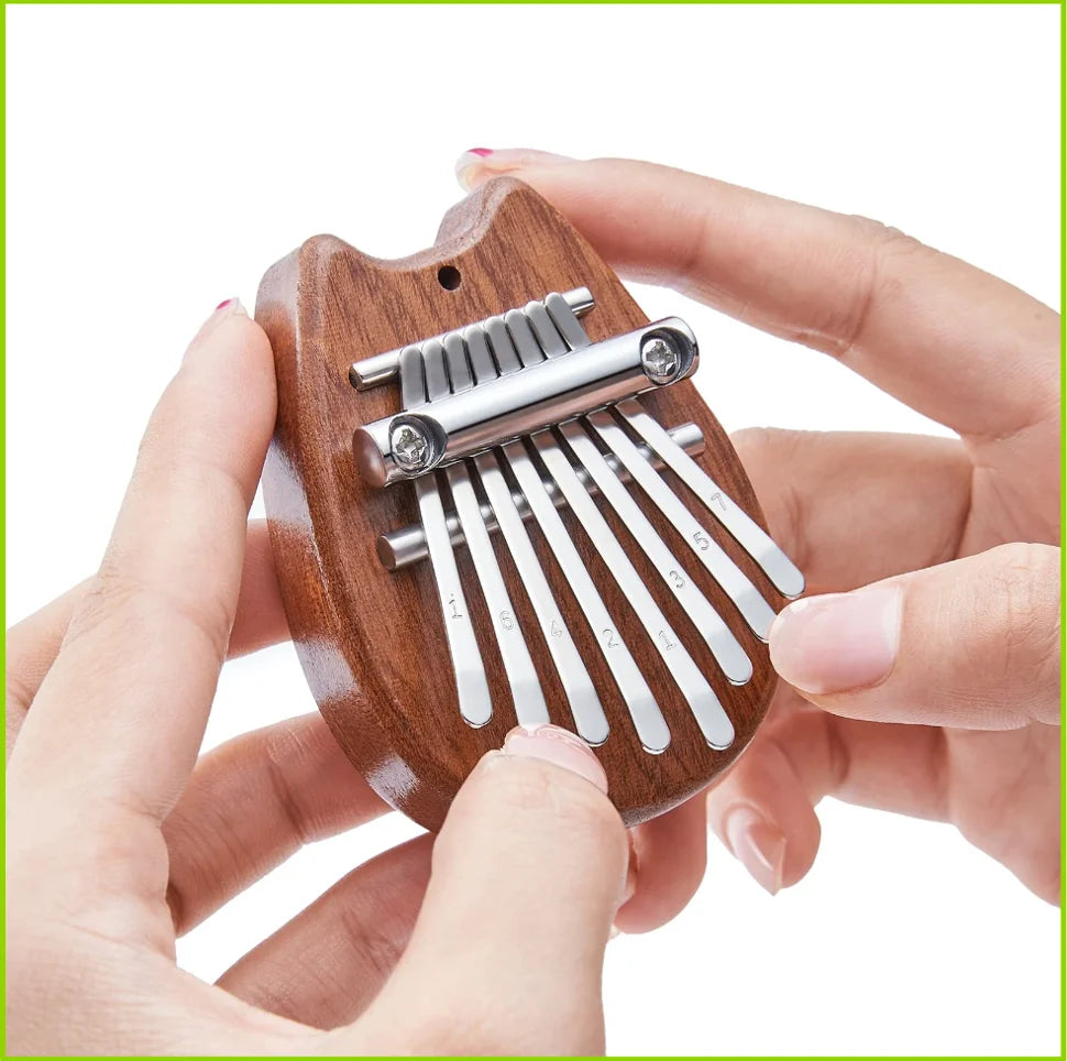 Mini 8-Key Kalimba Thumb Piano with Lanyard – Cute Totoro Design