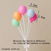 Colorful Plastic Cake Toppers for Birthday Parties & Desserts