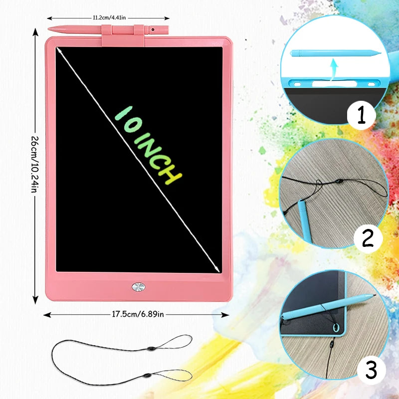 LCD Writing Tablet for Kids – Doodle Board with Lock Function