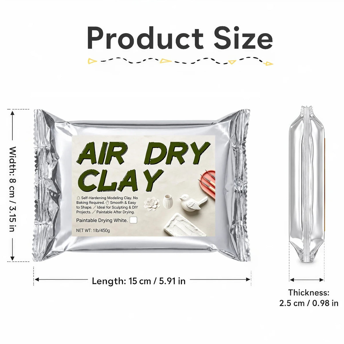 Premium Air-Dry Clay for Detailed Sculpting and Miniatures