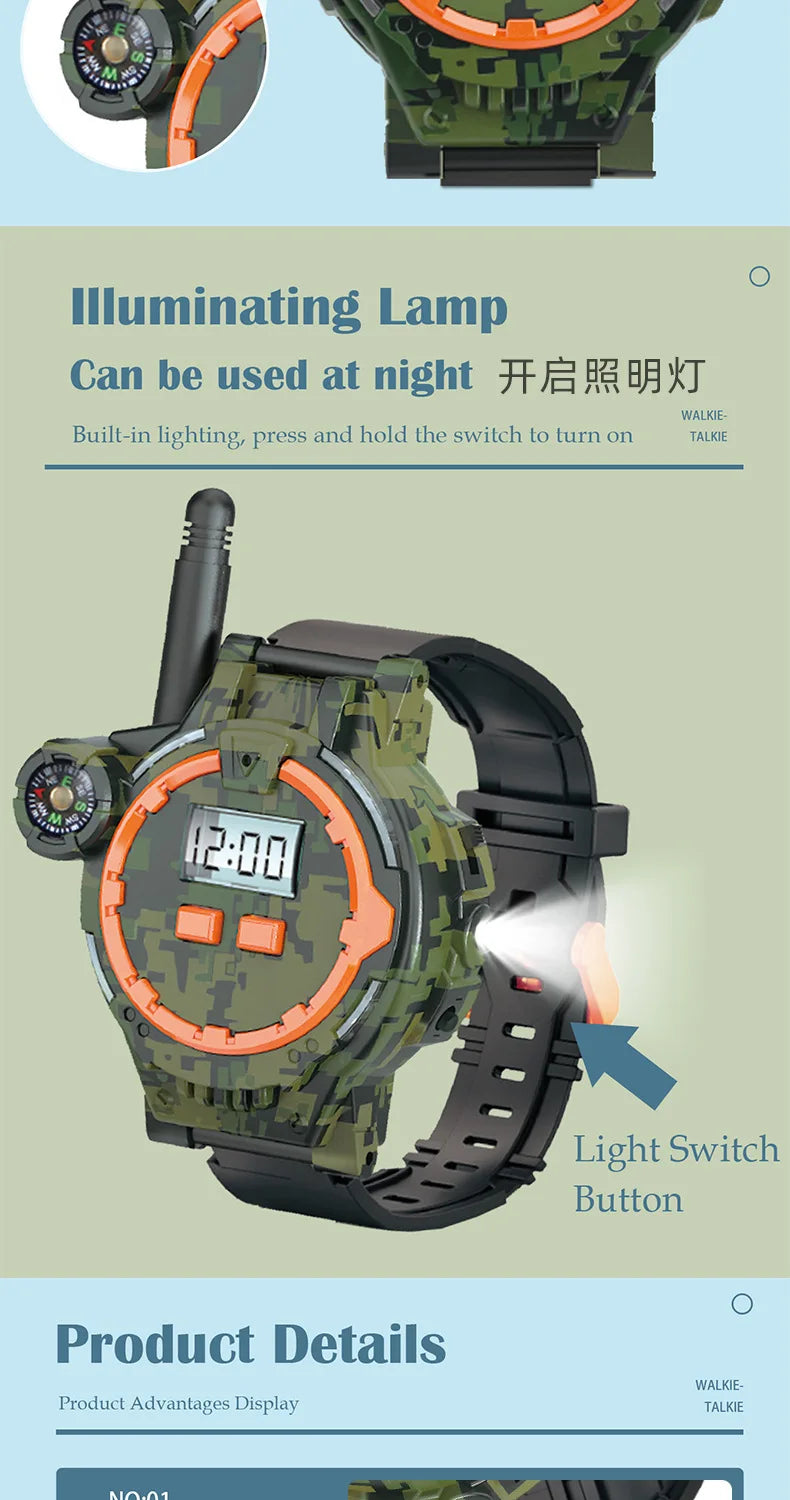 Kids Walkie-Talkie Watch Toy with Two-Way Radio