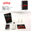 A black box of KRINH cards with several individual cards displayed on a white surface.