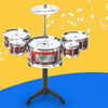 Kids' Jazz Drum Set with Cymbals – 9-Piece Musical Toy