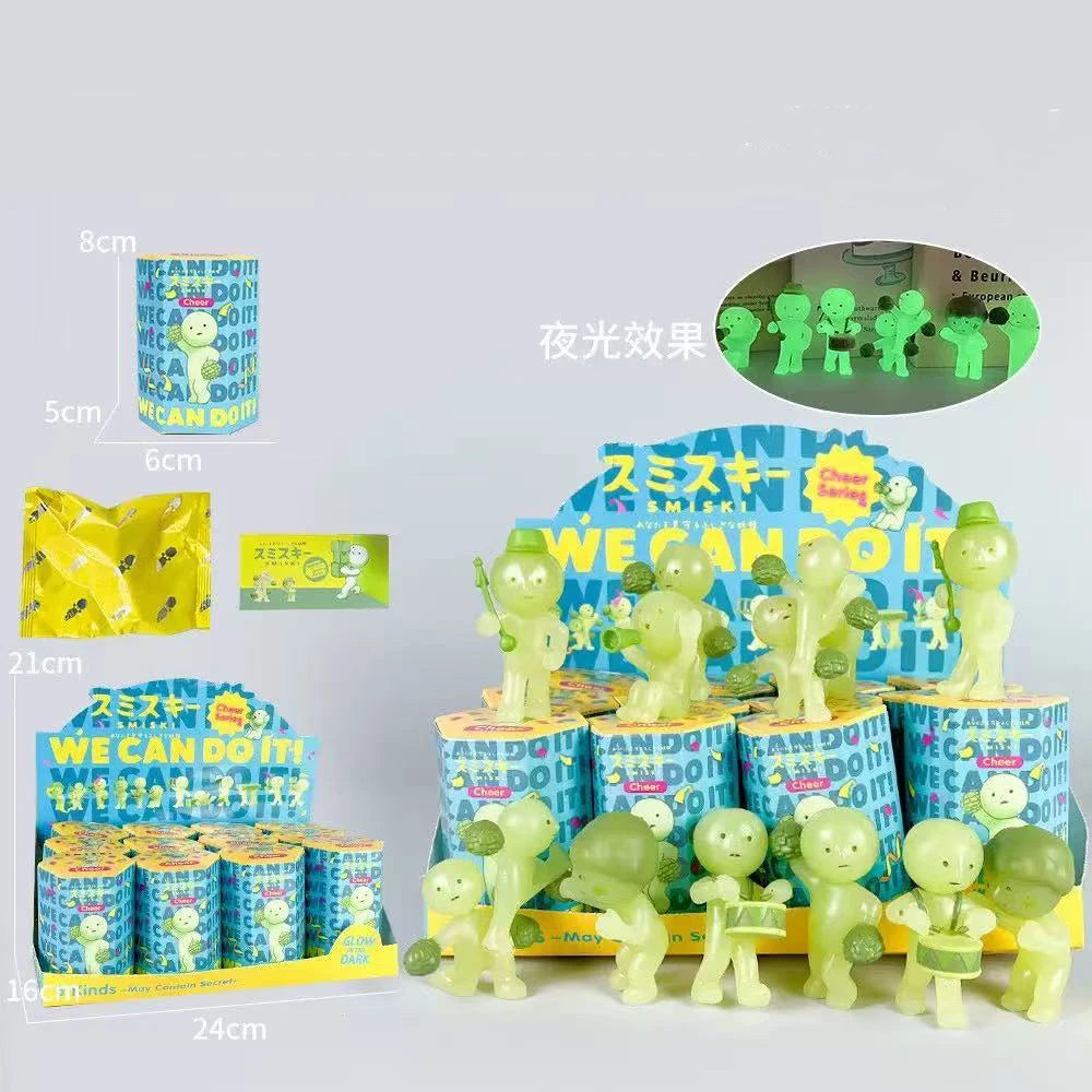 Luminous Mini Figurine Set - Cute Collectible Dolls for Home Decor