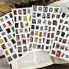 Vintage Alphabet Letter Stickers for Scrapbooking and Journaling