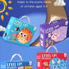 A set of six in one large gift box puzzle featuring various cartoon animals for children aged 3-6
