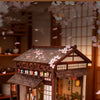 DIY Wooden Miniature Japanese Tavern Model Kit with LED Lighting