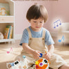 Montessori Busy Board with Light-Up Plugs – Sensory Travel Toy for Toddlers