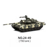 A building block set of a military model T90 tank, numbered NO.24-49.