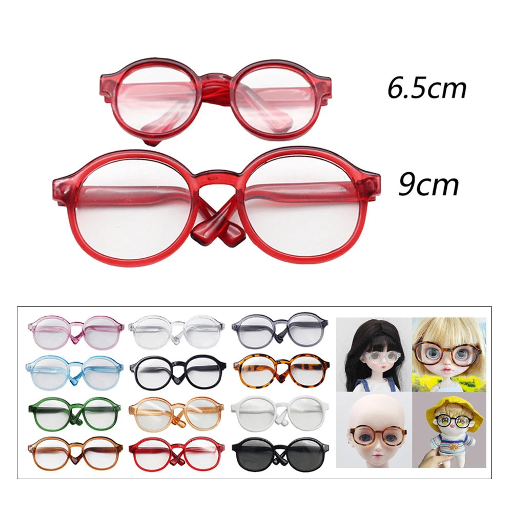 Transparent Plastic Sunglasses for Labubu Dolls (15cm/20cm)