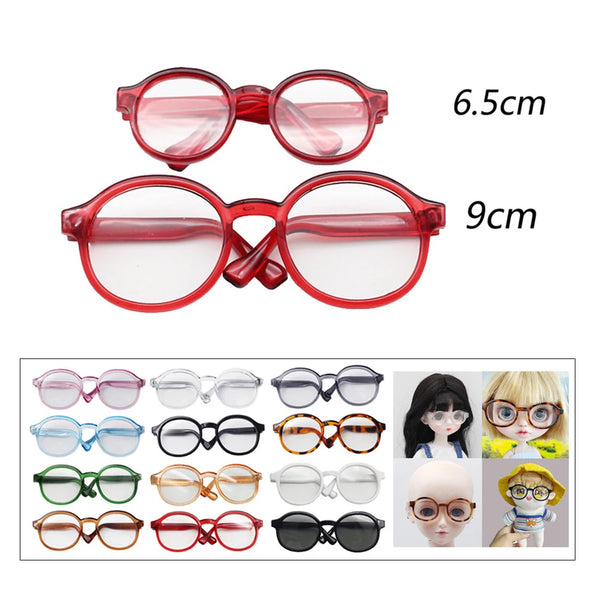 Transparent Plastic Sunglasses for Labubu Dolls (15cm/20cm)