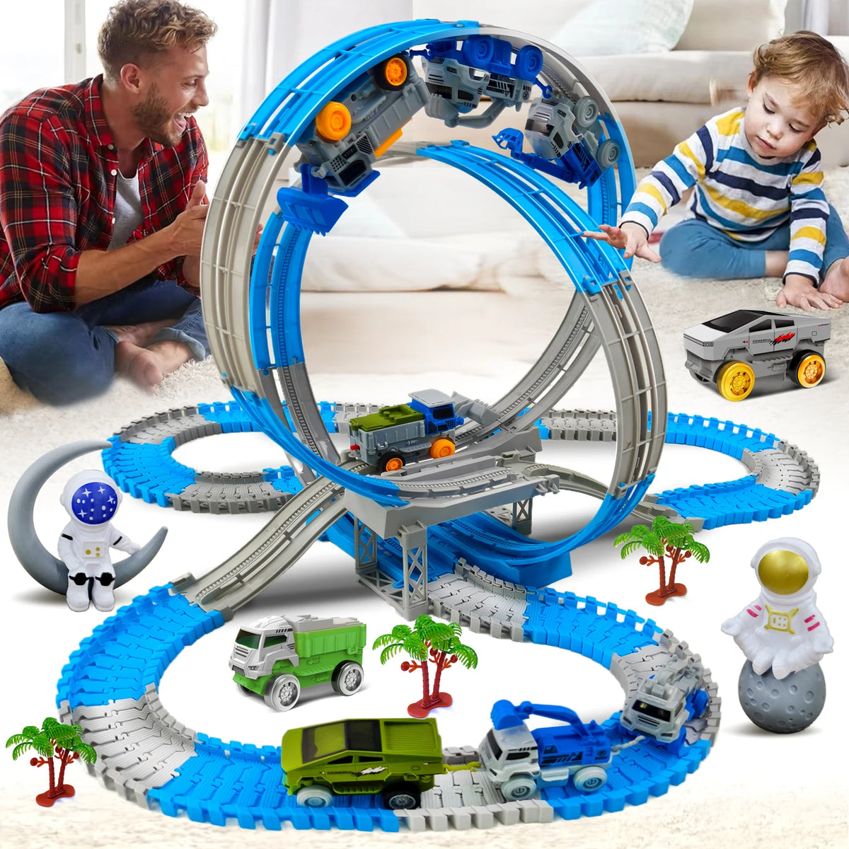 Bendable Track Race Car Set