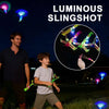 LED Light-Up Flying Copter Toys with Catapult Launcher