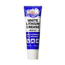 Tube of Lucas Oil White Lithium Grease multi-purpose lubricant labeled NLGI #2