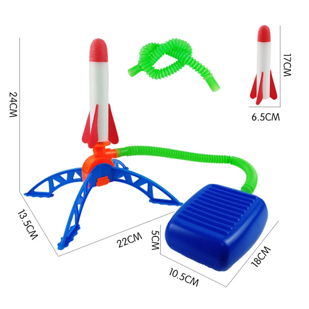 Foot Pump Rocket Launcher Toy