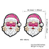 White festive Christmas beard and hat design silicone bead for jewelry making