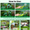 Instructions for using a Kids Bug Catcher with a magnifying viewer to spot and catch insects.