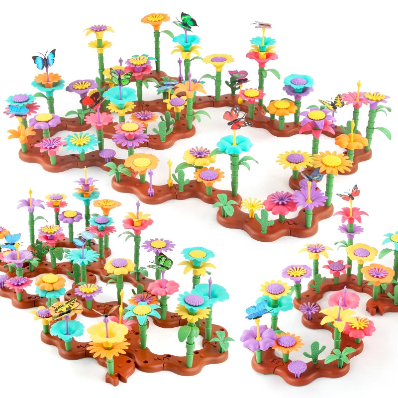 STEM Flower Garden Building Toy Set for Kids