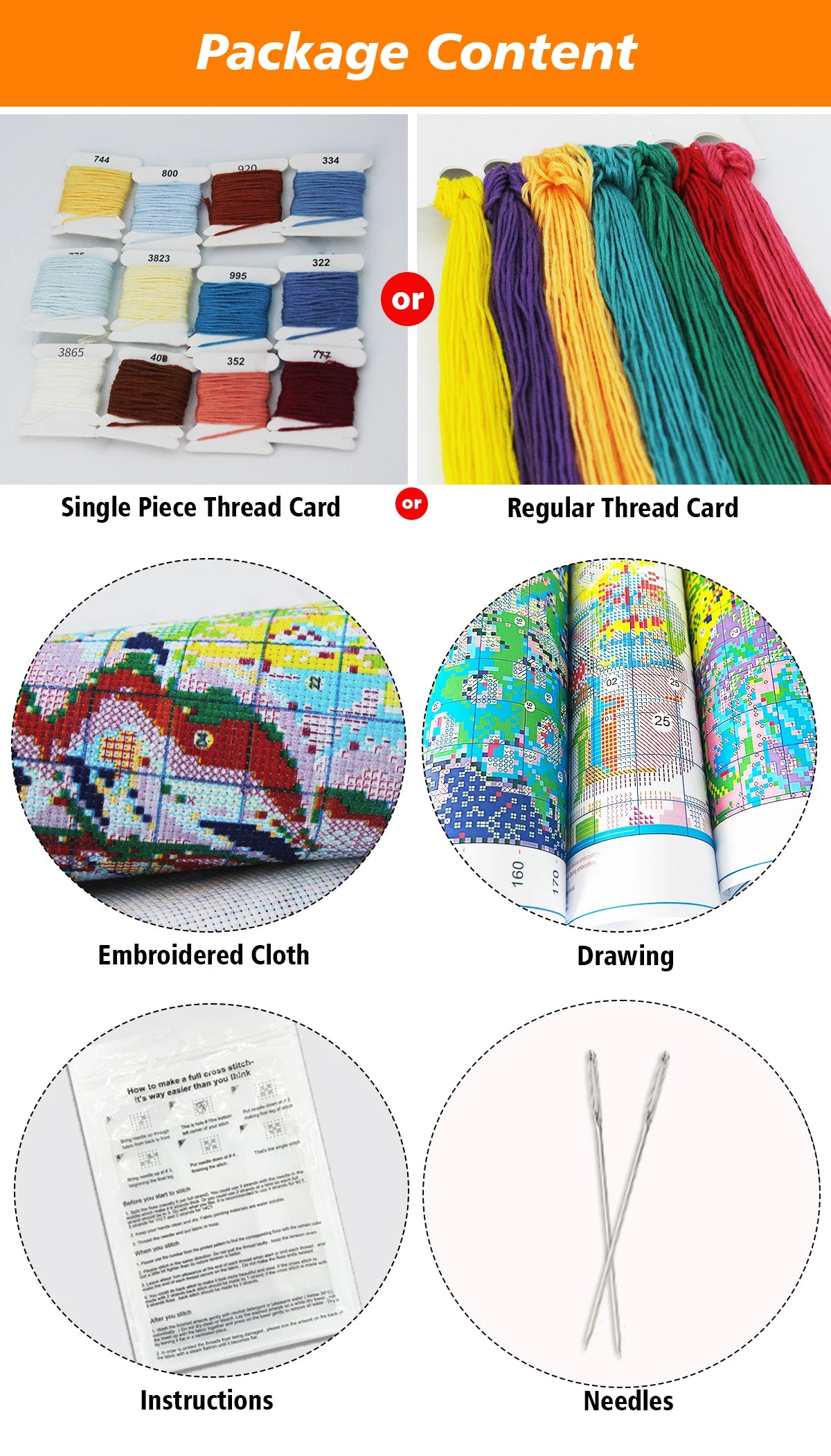 Cute Dinosaur Cross Stitch Kit for Beginners