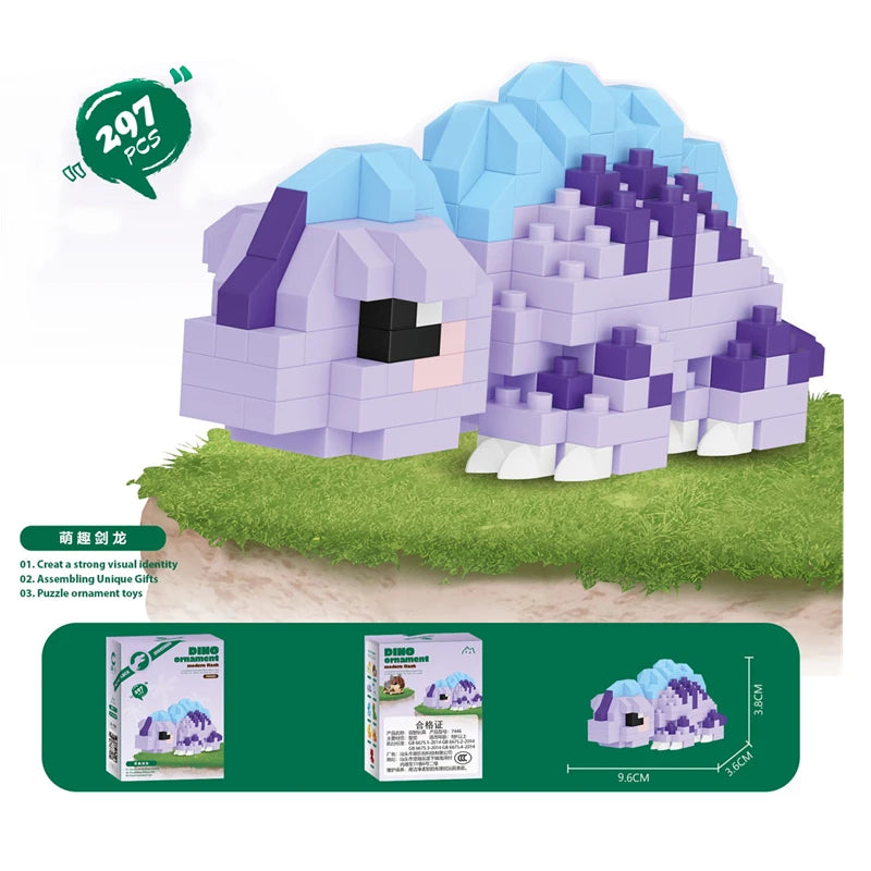 Jurassic T-Rex Micro Building Blocks Set