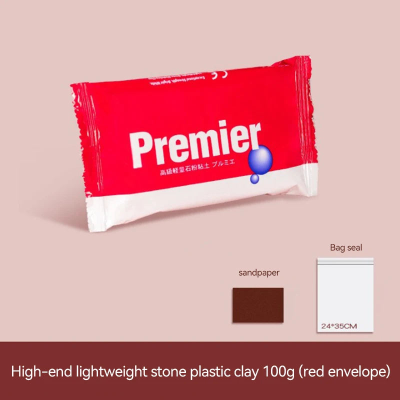 Red envelope of high-end lightweight stone plastic clay 100g for sculpting and crafting