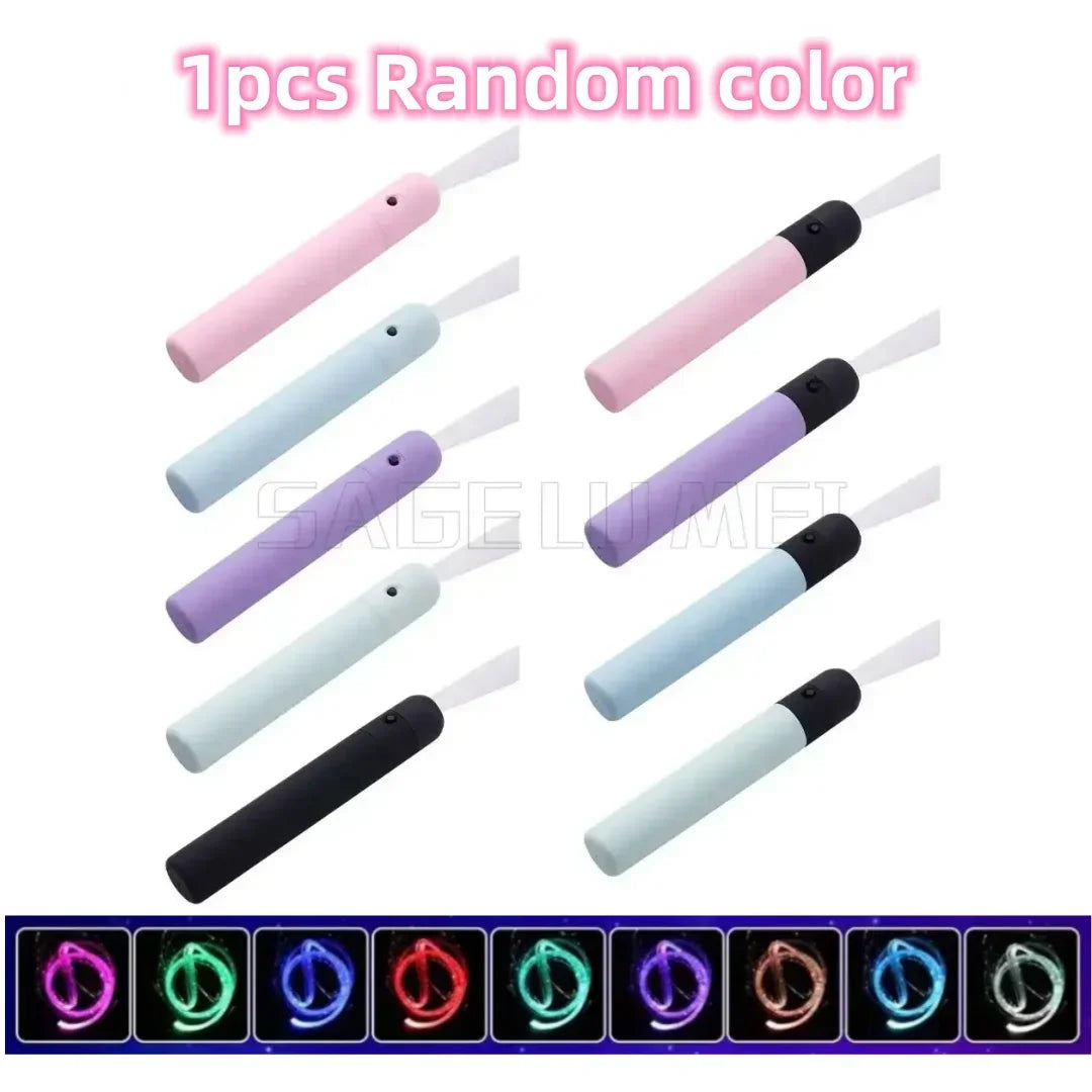 LED Fiber Optic Dance Whip with 7 Colors & 5 Modes
