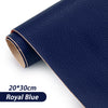Roll of Royal Blue self-adhesive PU leather repair patches for fabric and bags