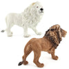 Realistic Wild Animal Figures - Leopard, Tiger, Lion, Elephant, Zebra Set